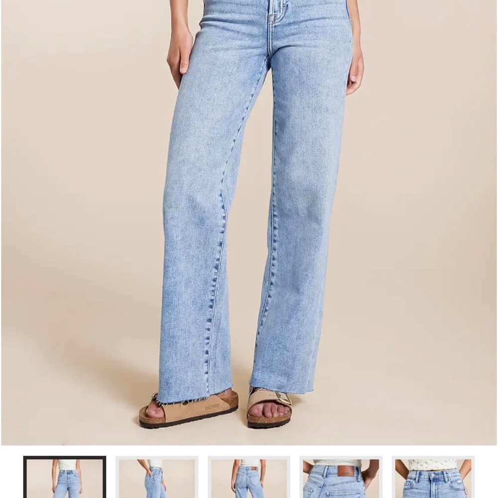 Buckle Light Blue Flare Jeans
